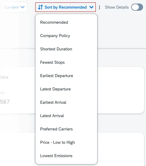 Sort by menu highlighted and sorting options shown in dropdown menu