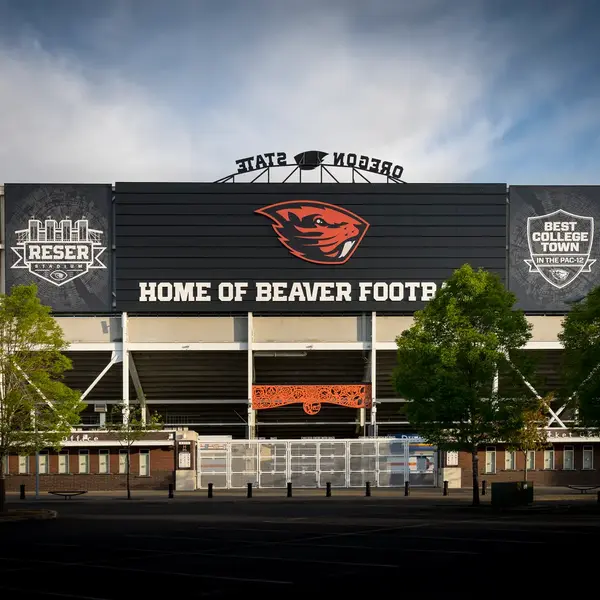 Oregon State University Reeser Stadium Score Board Backside.